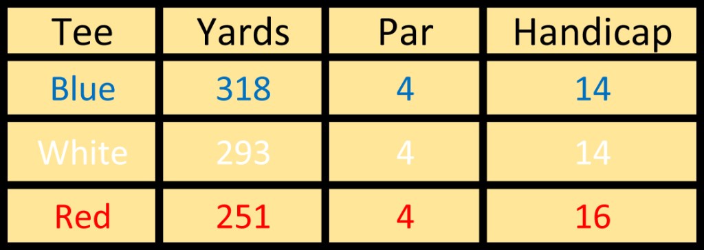 Hole 11 info 